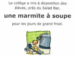 Une nouveauté à la cantine…