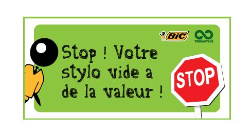 20 kg d’instruments d’écriture usagés récoltés en 1 an.