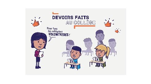 Devoirs faits: information importante !